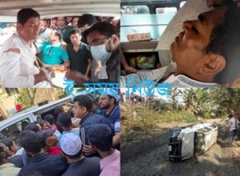 প্রধানমন্ত্রীর অনুষ্ঠানে যাওয়ার পথে সড়ক দূর্ঘটনার গুরুতর আহত বরগুনার মেয়র মহারাজ