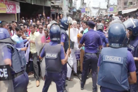 বিএনপি-পুলিশ সংঘর্ষ, গুলিতে যুবদল নেতা নিহত
