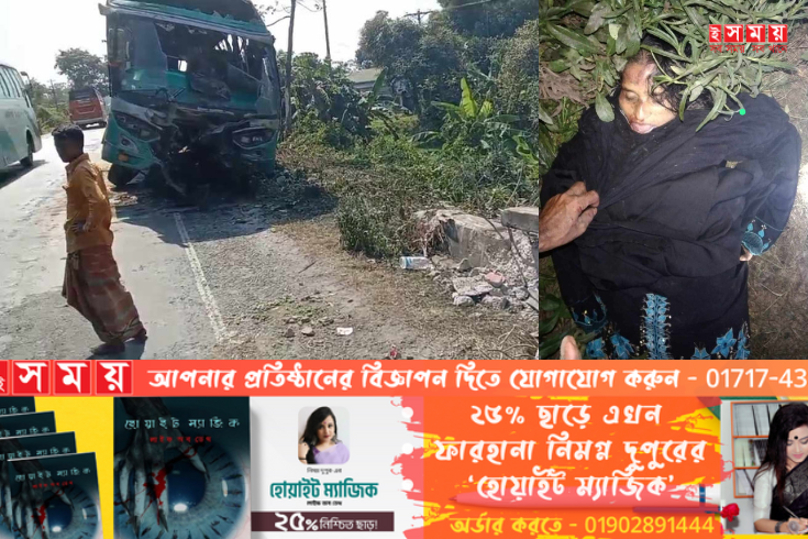 নবীগঞ্জে যাত্রীবাহী বাসের নিয়ন্ত্রণ হারিয়ে নিহত ১ আহত ৩০