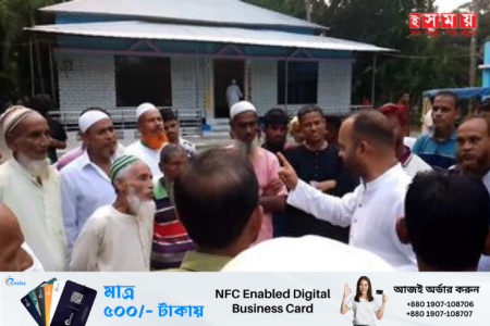ভোলায় গণসংযোগ করছেন সাবেক ছাত্রনেতা হেমায়েত উদ্দিন