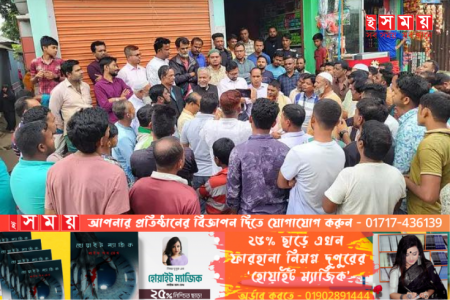 আচরণবিধি ভেঙে গ্রামে গ্রামে ভোট চাইছেন নৌকার শাহজাহান