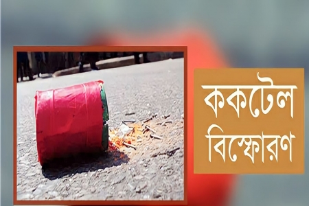 বগুড়ায় নির্বাচন বিরোধী মিছিল,জামায়াত শিবিরের ককটেল বিস্ফোরণ 