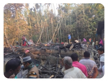 ইন্দুরকানিতে বসত ঘরে আগুন  প্রায় ৬ লক্ষ টাকার ক্ষয়ক্ষতি