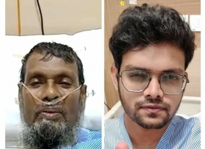  ছেলের দেওয়া লিভারে প্রাণ বাঁচল বাবার 