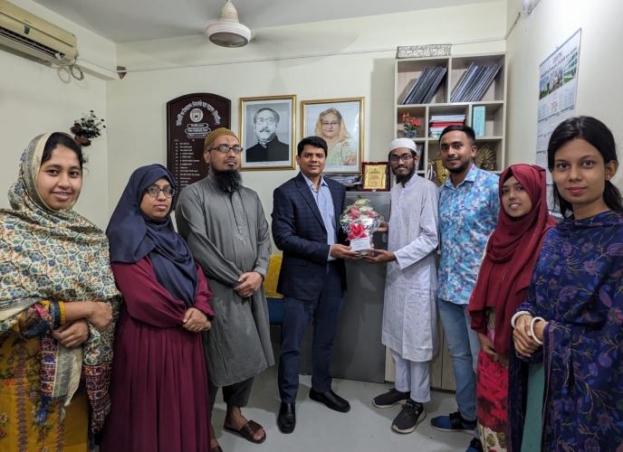 নবনিযুক্ত বিভাগীয় প্রধানকে এসিআই ইউআইটিএস স্টুডেন্ট চ্যাপ্টারের শুভেচ্ছা