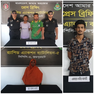 র‍্যাবের যৌথ পৃথক দুইটি অভিযানে হত্যা মামলা ও অপহরণ মামলার আসামি আটক
