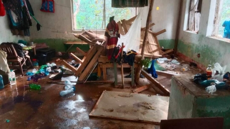 কাপ্তাইয়ে আনসার ব্রাক ও কোয়ার্টারে বন্যহাতির তান্ডব