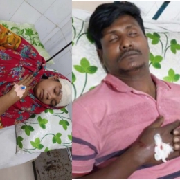 মোরেলগঞ্জে প্রতিপক্ষের হামলায় আহত স্বামী স্ত্রী। 