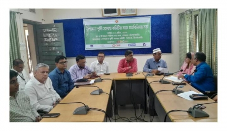 ডোমার উপজেলা পুষ্টি সমন্বয় কমিটির মতবিনিময়। 