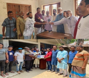 দেশনায়ক তারেক রহমানের পক্ষে চৌগাছায় বিএনপির শহীদ পরিবারে মাঝে ঈদ সামগ্রী বিতরণ করা হয়।