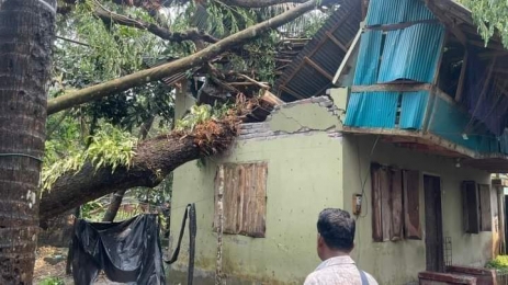 পিরোজপুরে ঘূর্ণিঝড়ে দুই জনের মৃত্যু ॥ আহত ১৩
