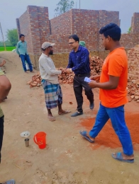 ডোমার উপজেলায় গনসংযোগ ও মতবিনিময় করতেছে, জামাল। 