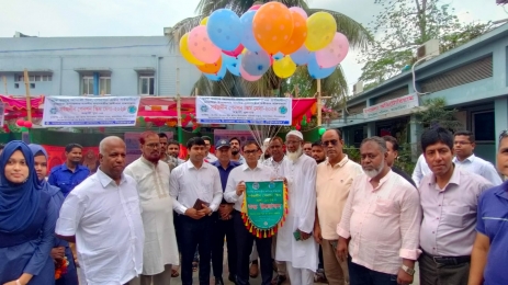 ভান্ডারিয়ায় সর্বজনীন পেনশন স্কিমের রেজিস্ট্রেশন বুথ উদ্বোধন।
