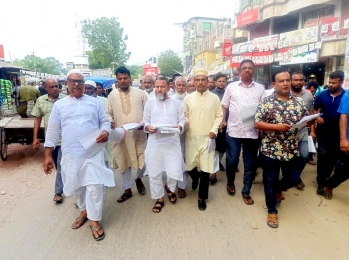 চৌগাছায় ভোট বর্জনে পক্ষে জনমত  গঠনে বিএনপির লিফলেট বিতরণ