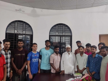 জামালপুর বকশীগঞ্জে নবাগত চেয়ারম্যানকে নিলক্ষিয়া ইউনিয়ন ছাত্রলীগের ফুলেল শুভেচ্ছা 