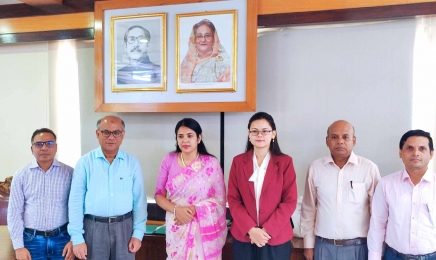 হাবিপ্রবি’র ভাইস-চ্যান্সেলরের সাথে নেপাল দূতাবাসের ডেপুটি চিফ অব মিশন এর সৌজন্য সাক্ষাৎ