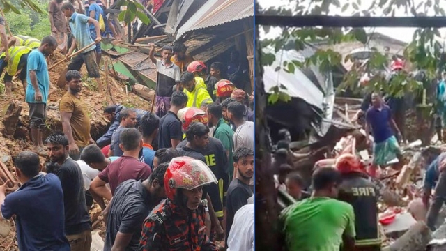 সিলেটে টিলা ধসে মাটির নিচে চাপা পড়ে একই পরিবারের ৩ জন
