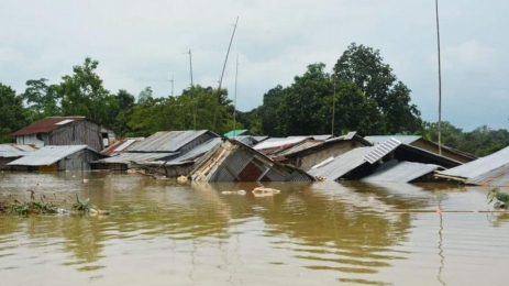 সিলেটে হু হু করে বাড়ছে নদীর পানি,আবারো বন্যার আশঙ্কা