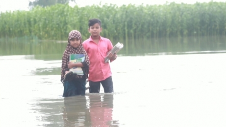 জামালপুরে বন্যা পরিস্থিতির অবনতি, পানিবন্দী অন্তত ৭০ হাজার মানুষ