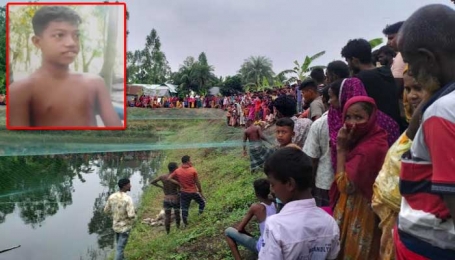 বগুড়ায় পুকুর থেকে বস্তাবন্দী লাশ উদ্ধার