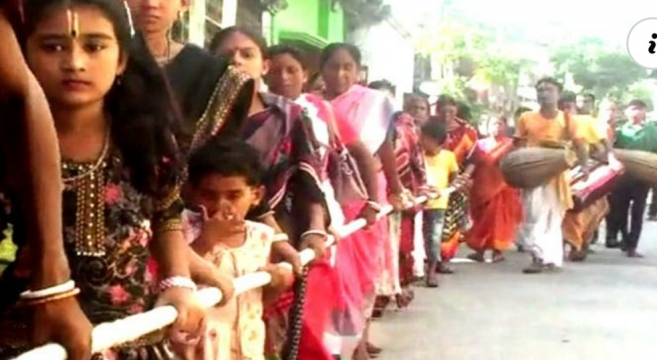 নাটোরের জগন্নাথ দেবের উল্টো রথযাত্রা 