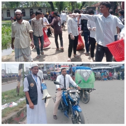 আমতলীর সরকারী স্থাপনা পাহারায় ইসলামী আন্দোলন বাংলাদেশের কর্মীরা। রাস্তাঘাট পরিস্কার করতে শিক্ষার্থীরা।