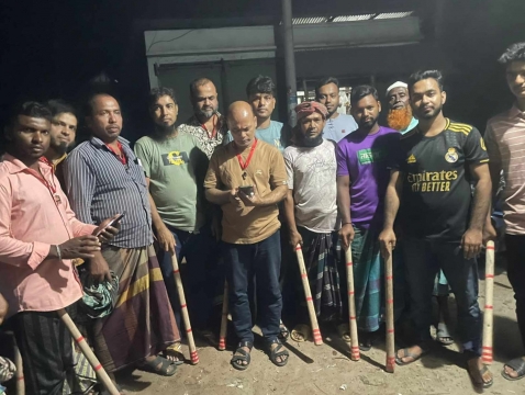 শিবচরে ডাকাতের আতংকে রাত ভর পাহারায় এলাকাবাসী