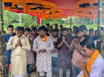 এবার ব্যয় কমিয়ে ইসলামী বিশ্ববিদ্যালয়ে জন্মাষ্টমী উৎসব পালিত 