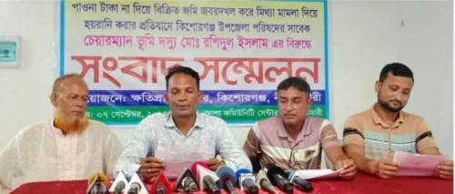 উপজেলা জাপা সভাপতির বিরুদ্ধে প্রতারণা জমি দখলের অভিযোগ। 