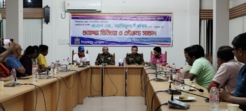 বস্তুনিষ্ঠ সংবাদ প্রকাশে সাংবাদিকদের সার্বিক সহযোগীতার আশ্বাস পিরোজপুরে দায়িত্বরত অধিনায়কের