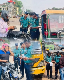 যানবাহন শৃঙ্খলা রক্ষায় আরোও কঠোর অবস্থান কেএমপি ট্রাফিক বিভাগ।