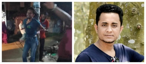 মুক্তিযোদ্ধা কমান্ডারের ছেলেকে বিদ্যুতের খুটির সঙ্গে বেঁধে নির্যাতন। ছবি ভাইরাল। 