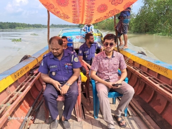 ইন্দুরকানীতে মা ইলিশ সংরক্ষণ অভিযান পাচ হাজার মিটার জাল জব্দ। 