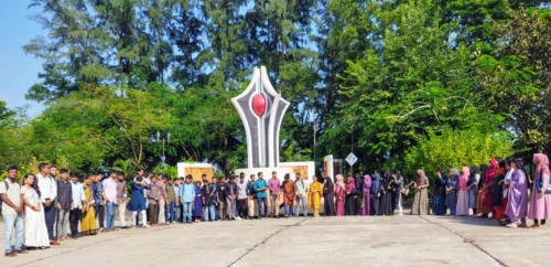 নবীনদের পদচারণায় মুখরিত নোবিপ্রবি ক্যাম্পাস