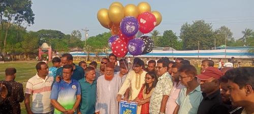 জয়পুরহাটের কালাইয়ে আন্তঃজেলা ফুটবল টুনামেন্টের উদ্বোধন 