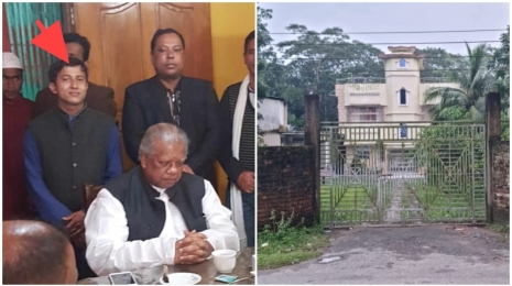 সরকারি জমি দখল করে আওয়ামী লীগ নেতার বিলাসবহুল বাসভবন।