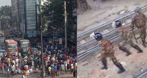 মিরপুর ও মহাখালীতে অটোরিকশা চালককে ধাওয়া করেছে সেনাবাহিনী