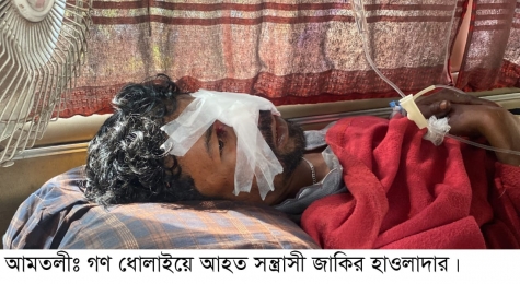তালতলীতে বিদেশী পিস্তলসহ ২৭ মামলার আসামী গ্রেপ্তার,গুলিবিদ্ধ-১