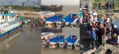 হাতিয়ায় সি-ট্রাকে যাত্রী উঠতে বাঁধা দিলেন নামধারী বিএনপি নেতারা সহ অবৈধ ট্রলার মালিকরা