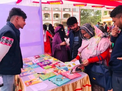 সিলেটের বাঘায় প্রথমবারের মতো বইমেলার আয়োজন করলো টিম অন্বেষণ