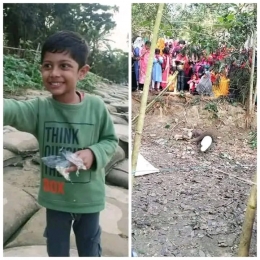 দাদা বাড়িতে বেড়াতে এসে প্রাণ হারালো ছোট্ট শিশু সাফওয়ান