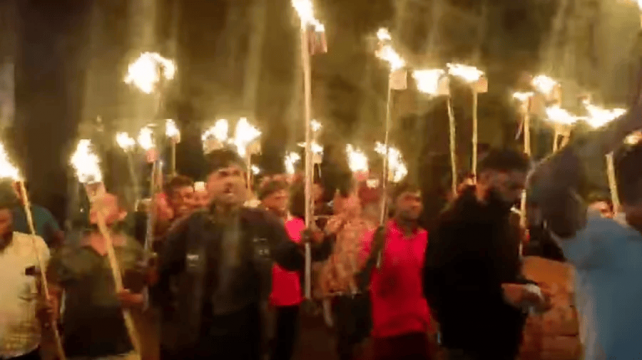 আওয়ামী লীগের ডাকা মিছিলে, বিএনপির বিক্ষোভ