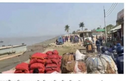 আওয়ামী লীগ নেতা গোলাম মাওলা কাজলের ইজারার তমরদ্দি ঘাট নিয়ে বিএনপির দুই গ্রুপে সংর্ঘষ।