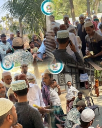 শতাধিক দুস্থ পরিবার এবং পরিবার বিহীন কোরআনের ছাত্রদের ইফতার ও ঈদ উপহার বিতরণ