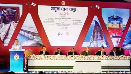 নবনির্মিত যমুনা রেলসেতু দিয়ে ট্রেন পাড় হতে সময় লাগবে ৩ মিনিট!