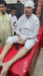 চৌদ্দগ্রামে বিএনপি নেতা হিরন মোল্লার  উপর হামলা -