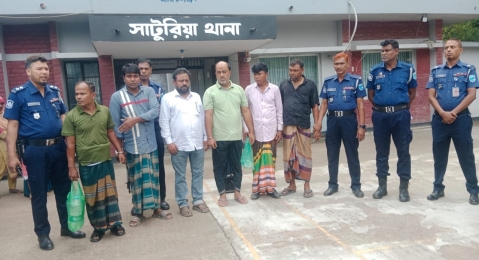 সাটুরিয়ায় ইউপি চেয়ারম্যানসহ আ.লীগের ৬ নেতা গ্রেফতার 