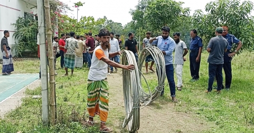 যুবদল নেতার বাড়িতে মিলল ‘চুরি যাওয়া বৈদ্যুতিক তার’