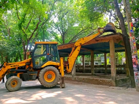 ময়মনসিংহ সাহিত্য সংসদের মুক্তমঞ্চ উচ্ছেদ