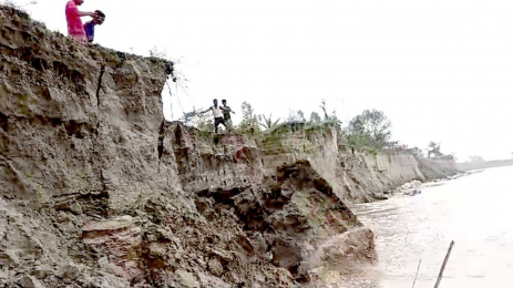 হঠাৎ জামালপুর এর যমুনা নদীর ভাঙনে দিশেহারা বহু মানুষ    